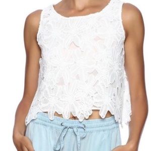 Double Zero NEW- Lace Crop Top
